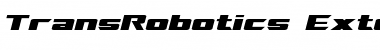 TransRobotics Extended Italic Font