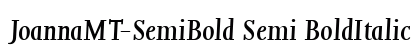 JoannaMT-SemiBold Semi BoldItalic preview