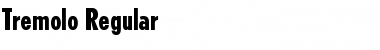 Tremolo Regular Font Tremolo Regular Font