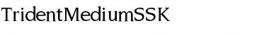 TridentMediumSSK Font