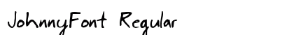 JohnnyFont Regular preview