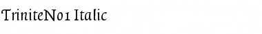 TriniteNo1 Italic Font TriniteNo1 Italic Font