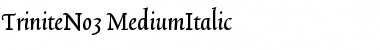 TriniteNo3 Medium Font