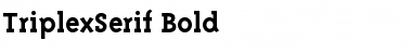 TriplexSerif Font