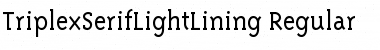 Download TriplexSerifLightLining Font