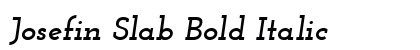 Josefin Slab Bold Italic Preview