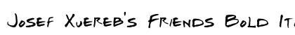 Josef Xuereb's Friends Bold Italic Preview