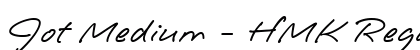 Jot Medium - HMK Regular Preview