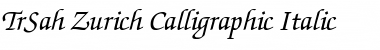 TrSah Zurich Calligraphic Italic Font