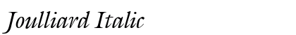 Joulliard Italic Preview
