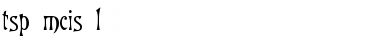 Download tsp mcis 1 Font Download tsp mcis 1 Font