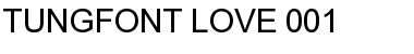 tungfont love 001 Regular Font