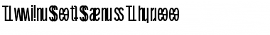 TwinSetSansThree Regular Font