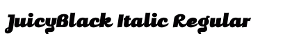 JuicyBlack Italic Regular preview