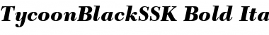 TycoonBlackSSK Font