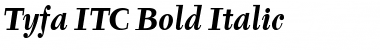 Tyfa ITC Bold Italic Font