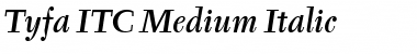 Tyfa ITC Medium Italic Font