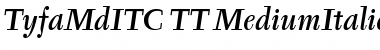TyfaMdITC TT MediumItalic Font