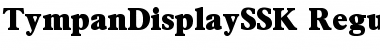 TympanDisplaySSK Regular Font
