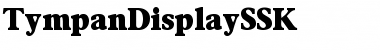 TympanDisplaySSK Regular Font