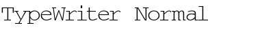 TypeWriter Normal Font