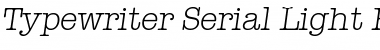 Typewriter-Serial-Light Font