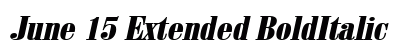 June 15 Extended BoldItalic preview