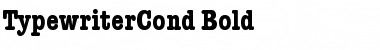 TypewriterCond Bold Font