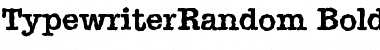 TypewriterRandom Bold Font
