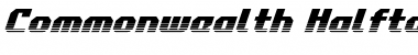 Commonwealth Halftone Italic Font