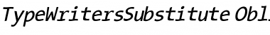 TypeWritersSubstitute Font