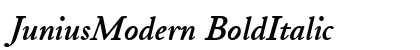 JuniusModern BoldItalic preview