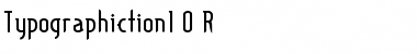 Typographiction1.0 R Regular Font