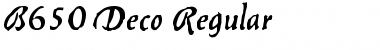 B650-Deco Regular Font