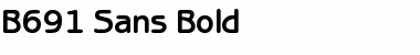 B691-Sans Bold Font
