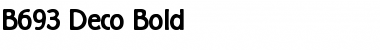 B693-Deco Bold Font