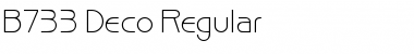 B733-Deco Regular Font