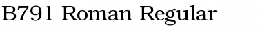 Download B791-Roman Font