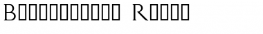 Backstabber Roman Font