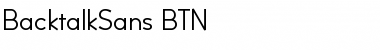 BacktalkSans BTN Regular Font