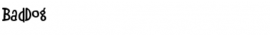 BadDog Regular Font BadDog Regular Font