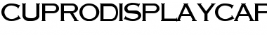 CuproDisplayCapsSSK Regular Font