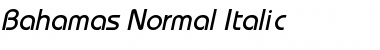 Bahamas Normal Italic Font