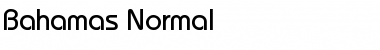 Bahamas Normal Regular Font
