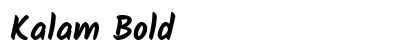 Kalam Bold preview