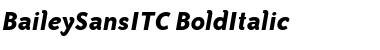 BaileySansITC BoldItalic Font