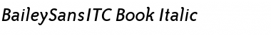 BaileySansITC-Book BookItalic Font