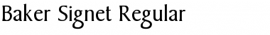 Baker Signet Regular Font