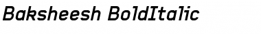 Baksheesh BoldItalic Font