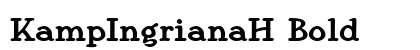 KampIngrianaH Bold preview